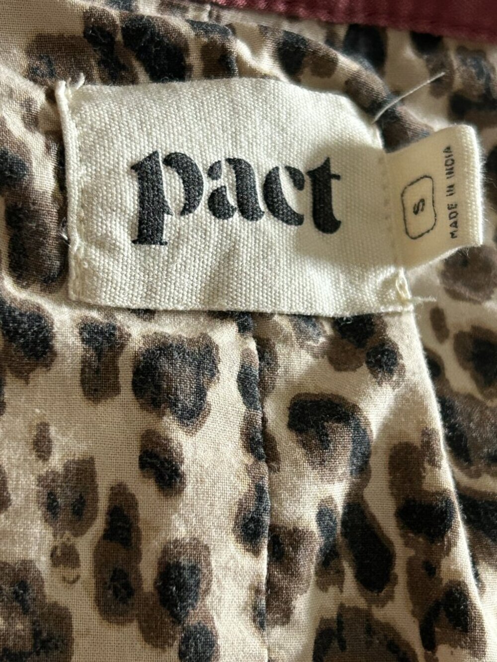 Wear Pact Earth's Clothing Utility Jacket 97% Organic Cotton Small Pink Animal - Picture 4 of 13